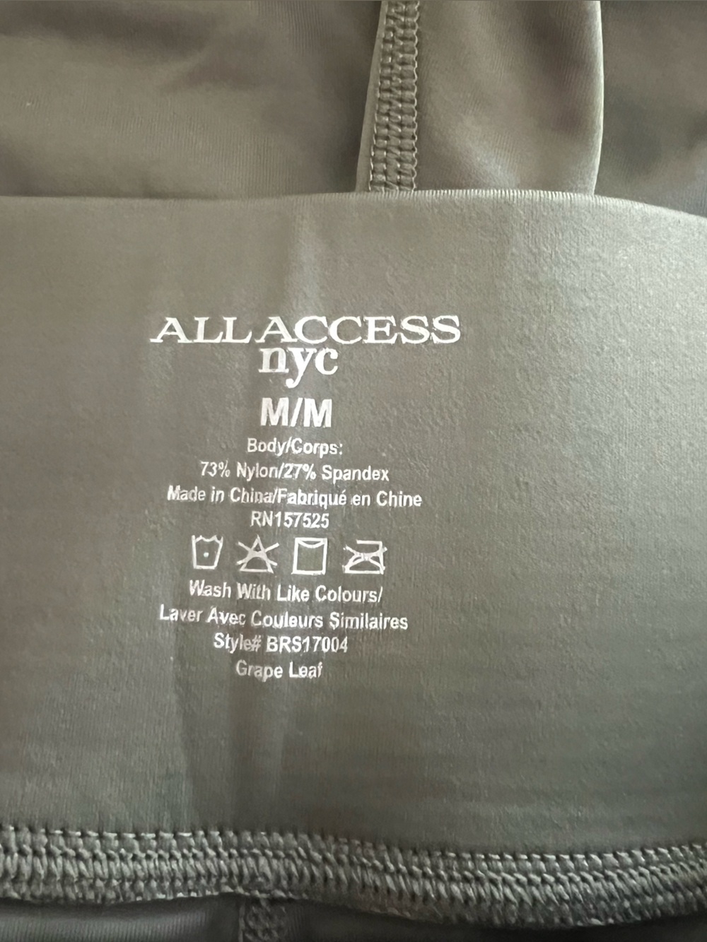 ALL ACCESS High-Waist Leggings in Olive Green - Picture 4 of 4